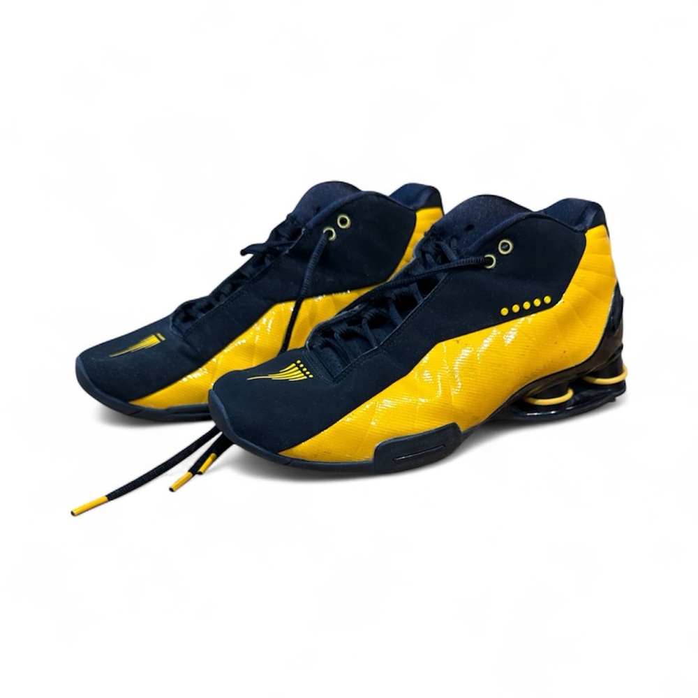 Nike Shox BB4 Black and Yellow Sneakers